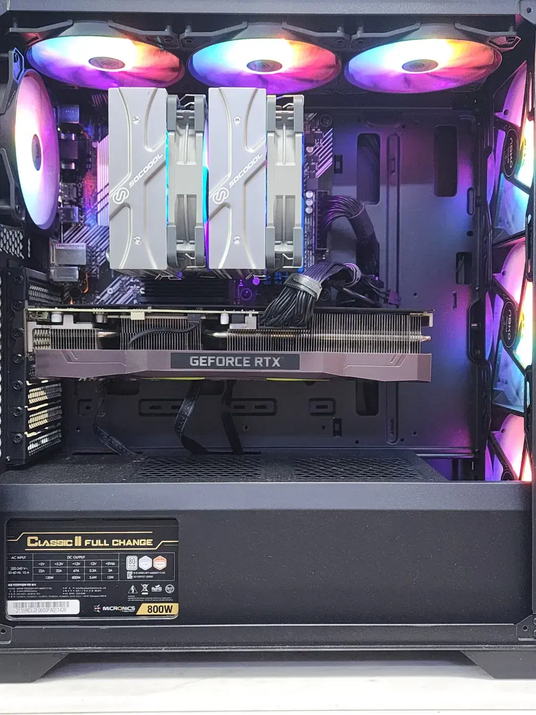 5번/라이젠5700X3D/B550M/RTX3070Ti/32GRAM/1TB